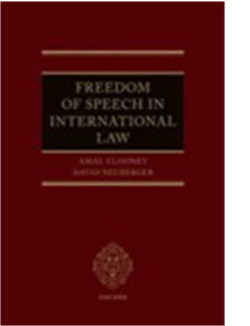 Book cover of Freedom of Speech in International Law